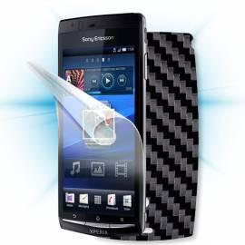 Schutzfolie Screenshield Bildschirm + Carbon skin (schwarz) für Sony Ericsson Xperia Arc (LT15i) Gebrauchsanweisung