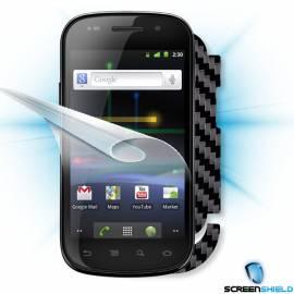 Schutzfolie Screenshield Bildschirm + Carbon skin (schwarz) für Samsung Nexus S (i9023) - Anleitung