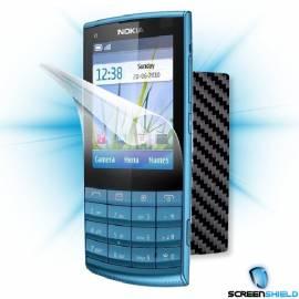 Schutzfolie Screenshield Bildschirm + Carbon skin (schwarz) für Nokia X 3-02 - Anleitung