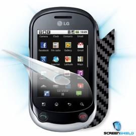 Bedienungsanleitung für Schutzfolie Screenshield Bildschirm + Carbon skin (schwarz) für das LG Optimus Chat C550