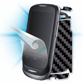 Schutzfolie Screenshield Bildschirm + Carbon skin (schwarz) für Huawei Ideos X 1 (U8180) Bedienungsanleitung