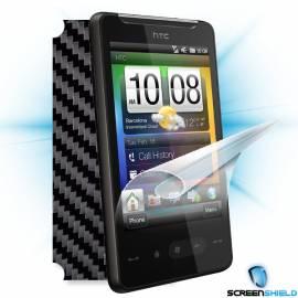 Schutzfolie Screenshield Bildschirm + Carbon skin (schwarz) für HTC HD Mini Gebrauchsanweisung