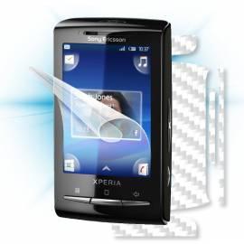 Schutzfolie Screenshield Bildschirm + Carbon skin (weiss) für Sony Ericsson Xperia Mini (ST15) - Anleitung