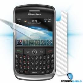 Service Manual Schutzfolie Screenshield Bildschirm + Carbon skin (weiss) für BlackBerry Curve 8900