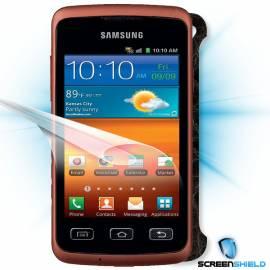 Schutzfolie Screenshield Bildschirm + Carbon skin (Kunstleder) für Samsung Galaxy Xcover (S5690) (SAM-S5690-CL) - Anleitung