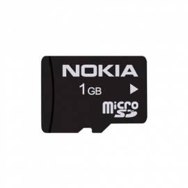 NOKIA MicroSD Speicher Karte MU-22 (1 GB) schwarz