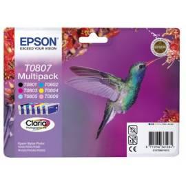 Tinte Nachfüllen EPSON T0807, 6 x 7ml (C13T08074010) schwarz/blau/gelb/rosa