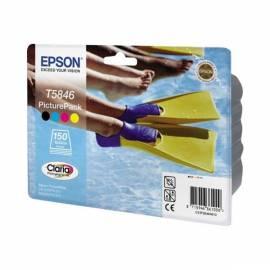 Tinte Nachfüllen EPSON T5846, 39ml (C13T58464010) schwarz/rot/blau/gelb