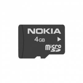NOKIA Speicher Karte MicroSDHC MU-41 (4 GB) schwarz