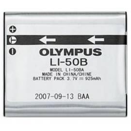 Akku für Video/Foto von OLYMPUS LI-50 b schwarz/silber