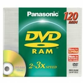 Ihre Aufnahmemedium ist ein PANASONIC DVD-RAM-Disk-LM-AF120LE
