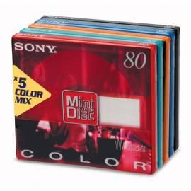 Minidump SONY 80 min, Farbe Bedienungsanleitung