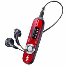 SONY NWZB142FR MP3-Player.CEW-rot Gebrauchsanweisung