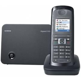 Bedienungshandbuch Telefon SIEMENS Gigaset E490 schwarz